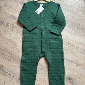 H&M Forest Green Quilted Onesie